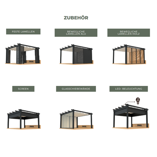 Terra Aluminium Pergola Profilsystem: Aye Terra Aluminium Pergola Profilsystem: Aye