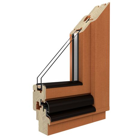 Drutex Holz Fenster: Softline-68 - Kiefer