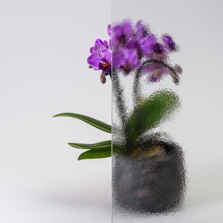 Bild Durchsicht der Ornamentglas Chinchilla weiß