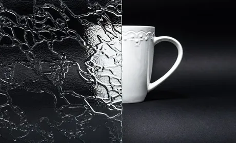 Bild Durchsicht der Ornamentglas Delta 4