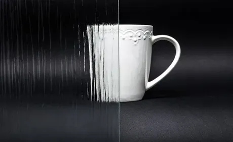 Bild Durchsicht der Ornamentglas  Streifen 4