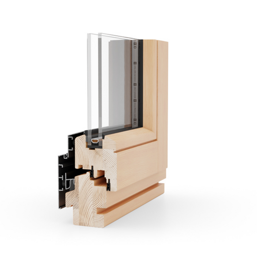 Eko Okna Holz Aluminium Fenster Profilsystem: Naturo 68 ALU Eko Okna Holz Aluminium Fenster Profilsystem: Naturo 68 ALU