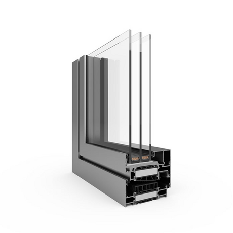 Deceunick Aluminium Fenster Profilsystem: Decalu 88 Standard Deceunick Aluminium Fenster Profilsystem: Decalu 88 Standard