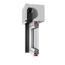 Drutex Aluminium Aufsatzraffstore Profilsystem: ZF-S Kastenhöhe 308mm, Tiefe 365mm