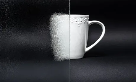 Bild Durchsicht der Ornamentglas Chinchilla weiß 4