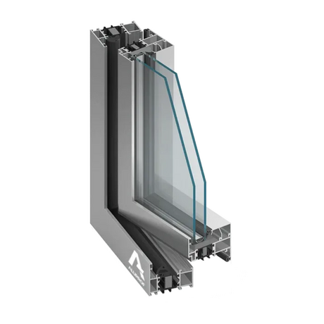 Aluprof Aluminium Nebeneingangstür Profilsystem: MB-70 HI