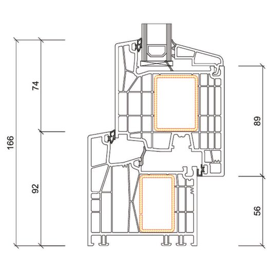 Kömmerling Kunststoff PSK Tür Profilsystem: Kömmerling 88 MD Kömmerling Kunststoff PSK Tür Profilsystem: Kömmerling 88 MD