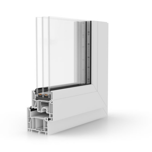 Salamander Kunststoff Fenster Profilsystem: GreenEvolution flex 76 AD Kunststoff Fenster GreenEvolution flex 76 AD 90009-004