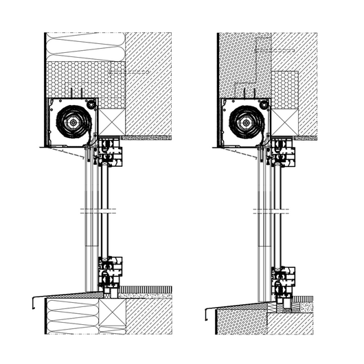 Aluprof Aluminium Vorsatzrollladen Profilsystem: Aluprof SP-E 90 Grad   Insektenschutz Aluminium Rollladen SP-E 90Grad 90070-006