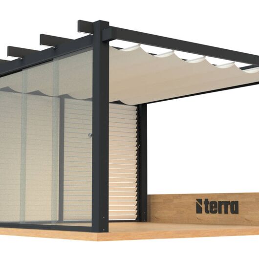 Terra Aluminium Pergola Profilsystem: Jord Terra Aluminium Pergola Profilsystem: Jord