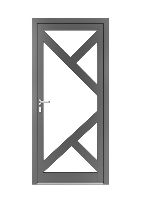 Bild Aluminium Haustür von Drutex mit Glas und individueller Aufteilung