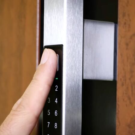 Bild Fingerprint Scanner mit Tastatur für Eingangstüren