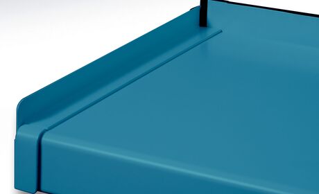 Bild Außenfensterbank aus Aluminium mit verschiedenen Ausladungen, Farben und Abdeckkappen
