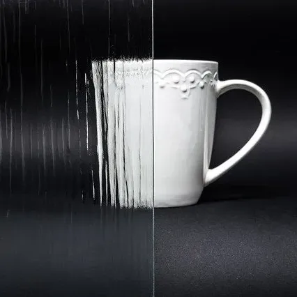 Bild Durchsicht der Ornamentglas  Streifen 4