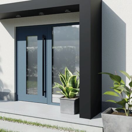 Bild Aluminium Türen mit Seitenteilen von FM mit verschiedenen Farben