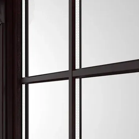 Bild Wiener Sprossen aus Holz aufliegend in Fensterfarbe