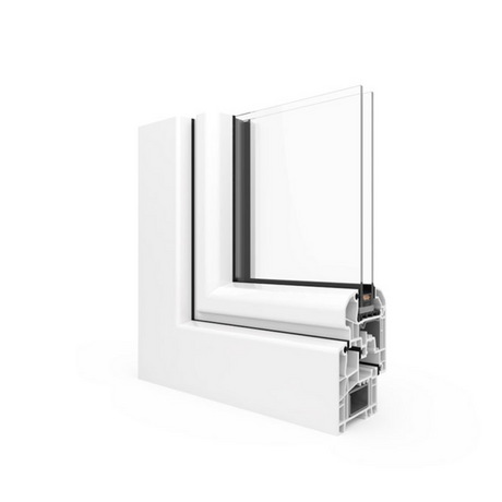 Aluplast Kunststoff Fenster Profilsystem: IDEAL 5000 Round-line