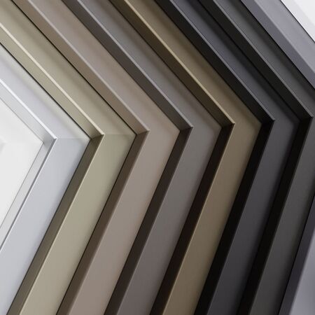 Bild Kunststofffenster mit Gealan Profile mit Acrylcolor Farben Muster
