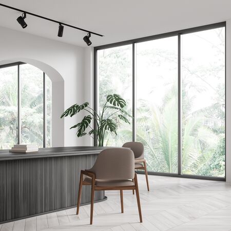 Bild Bodentiefe Fenster aus Aluminium mit schmalen Profile im Salon