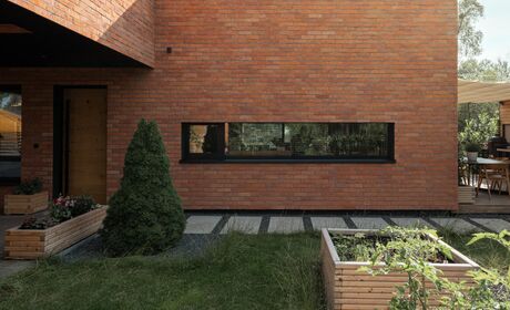 Bild Lichtbandfenster in modernem Haus