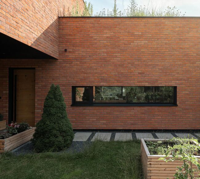 Bild Lichtbandfenster in modernem Haus