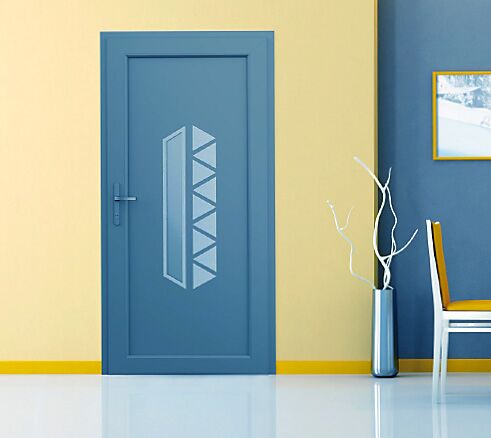 Bild Moderne Haustür in blau