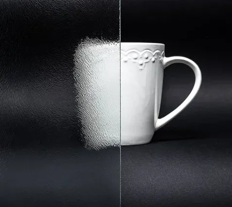 Bild Durchsicht der Ornamentglas Chinchilla weiß 4