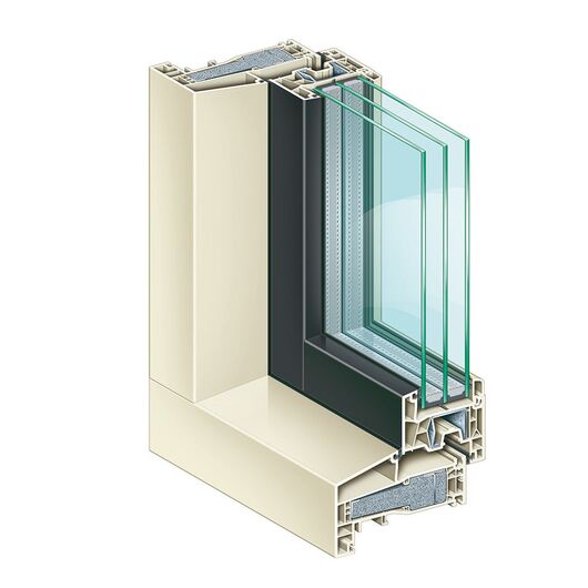 Kömmerling Kunststoff Fenster Profilsystem: 76 AD K-Vision Kömmerling Kunststoff Fenster Profilsystem: 76 AD K-Vision