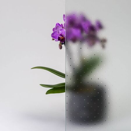 Bild Durchsicht der Ornamentglas Madras-Pave weiß