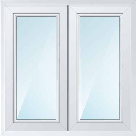 Bild Zweiflügelige Fensterart mit Dreh oder Kipp Funktionen aus Kunststoff, Holz oder Aluminium