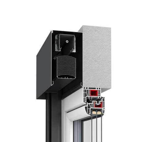 Drutex Aluminium Vorsatzraffstore Profilsystem: ZF-A Aluminkasten 240 mm Drutex Aluminium Vorsatzraffstore Profilsystem: ZF-A Aluminkasten 240 mm