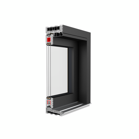 Drutex Kunststoff Aluminium Hebe-Schiebetür Profilsystem: Iglo HS ALUCOVER Drutex Kunststoff Aluminium Hebe-Schiebetür Profilsystem: Iglo HS ALUCOVER