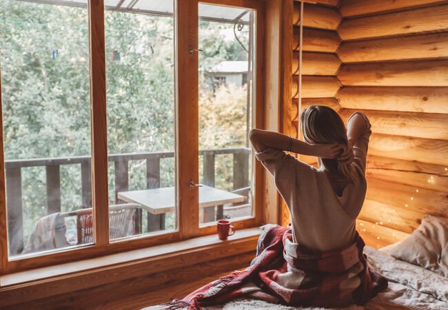 Bild Dreiflügeliges Holz-Fenster