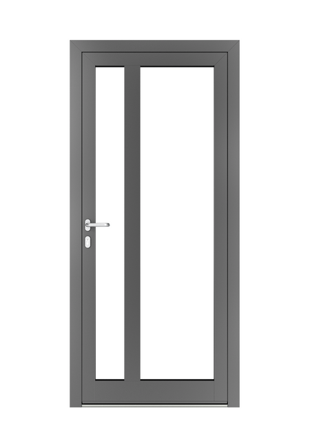 Bild Aluminium Haustür von Drutex mit Glas und individueller Aufteilung