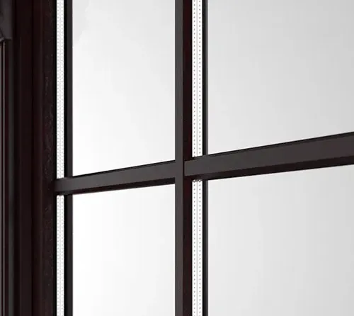 Bild Aufliegenden Sprossen in Fensterfarbe mit Duplex zwischen Gläser