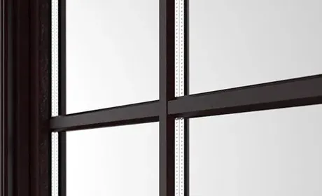 Bild Aufliegenden Sprossen in Fensterfarbe mit Duplex zwischen Gläser