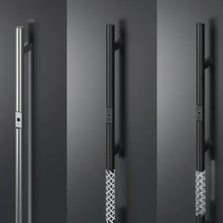 Bild Großes Auswahl der Stoßgriffe mit Fingerprint in verschiedenen Farben für Türen