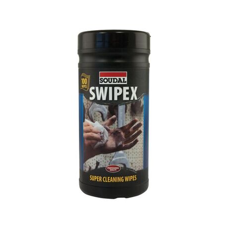 Soudal Swipex Reinigungstücher 100 Stück – Reinigungstücher für frische Dichtstoffe und PU-Schaum