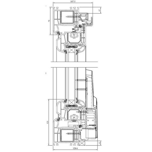 Drutex Kunststoff PSK-Tür Profilsystem: Iglo 5 Classic Drutex Kunststoff PSK-Tür Profilsystem: Iglo 5 Classic