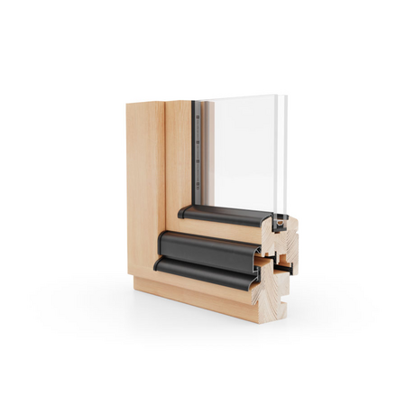 Eko Okna Holz Fenster Profilsystem: Naturo 68 Eko Okna Holz Fenster Profilsystem: Naturo 68