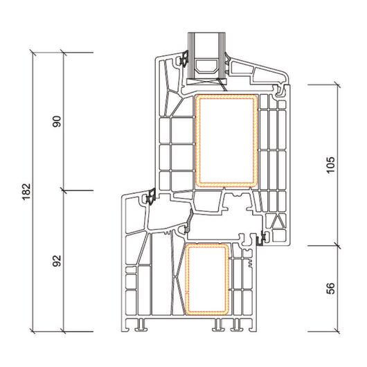 Kömmerling Kunststoff PSK Tür Profilsystem: Kömmerling 88 MD Kömmerling Kunststoff PSK Tür Profilsystem: Kömmerling 88 MD