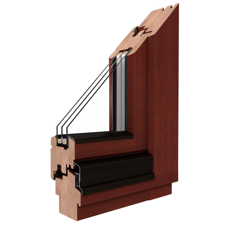 Drutex Holz Fenster: Softline-78 - Meranti