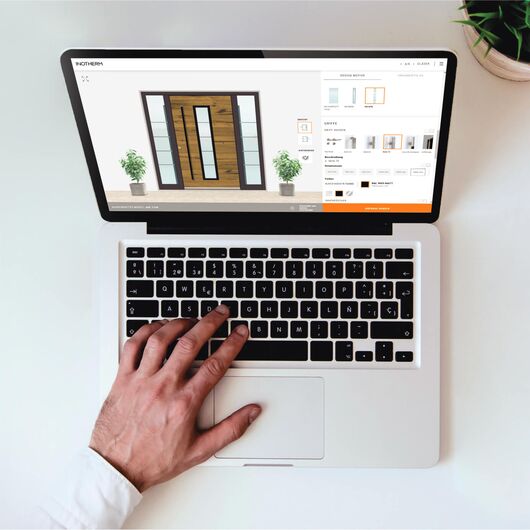 Bild Inotherm Eingangstür Konfigurator in deinem Laptop
