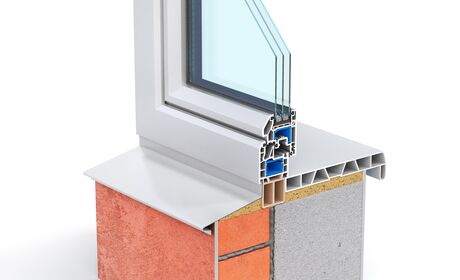 Bild Kunststoff Anschlussprofile für Montage der Fensterbänken innen und außen