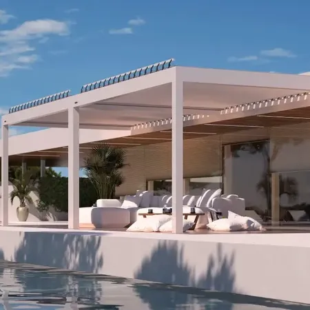 Bild Pirnar Grande Pergola für großen Terrasse bei modernen Häuser