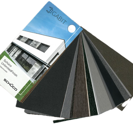 Schüco UnlimitedFinish Farbmuster – Vielfältige Farboptionen für PVC-Fenster und -Türen