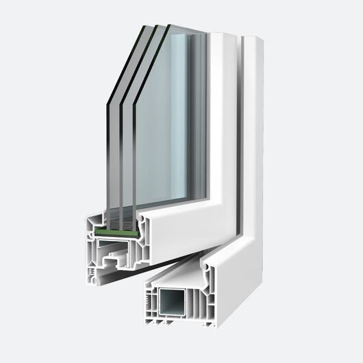 Veka Kunststoff PSK Tür Profilsystem: Softline 82 MD Kunststoff PSKtür Softline 82 AD 90091-002