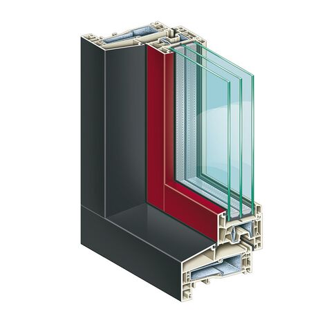 Kömmerling Kunststoff Fenster Profilsystem: 76 AD K-Vision