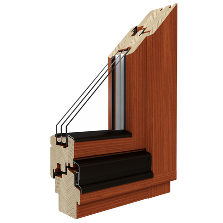 Drutex Holz Fenster: Softline-78 - Kiefer