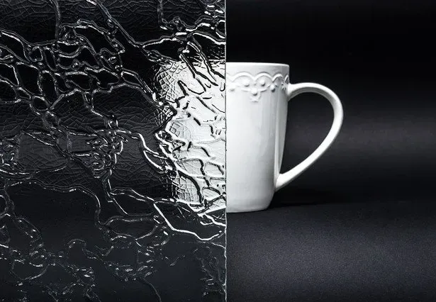 Bild Durchsicht der Ornamentglas Delta 4
